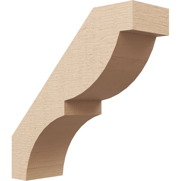 Ekena Millwork 5-inch W x 16-inch D x 16-inch H Valencia Rough Cedar Woodgrain TimberThane Knee Brace, Primed BRCUR05X16X16VALRCPR - main